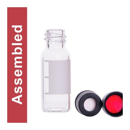 Cp Lab Safety. Wheaton MicroLiter 4ML, Marking Patch Screw Thread Vial Kit, 100 pk 13-1260KP-A